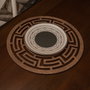 Hermia Labyrinth - Wengué Juego de Salvamanteles de Madera (4 piezas)